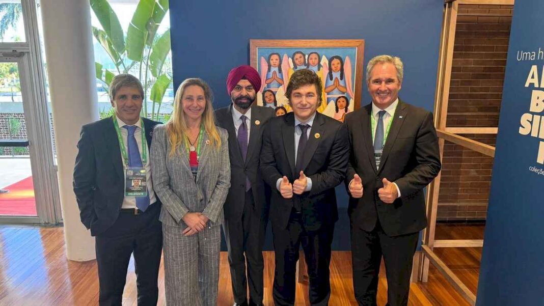 javier-milei-mantuvo-una-reunion-bilateral-con-el-presidente-del-banco-mundial