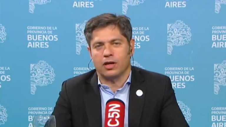 Axel Kicillof sobre el cierre de campaña de Javier Milei: «Tanta parafernalia para algo tan pequeño»