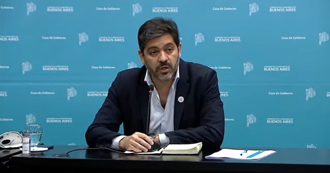 Carlos Bianco, ministro de Gobierno de la provincia de Buenos Aires, en conferencia de prensa