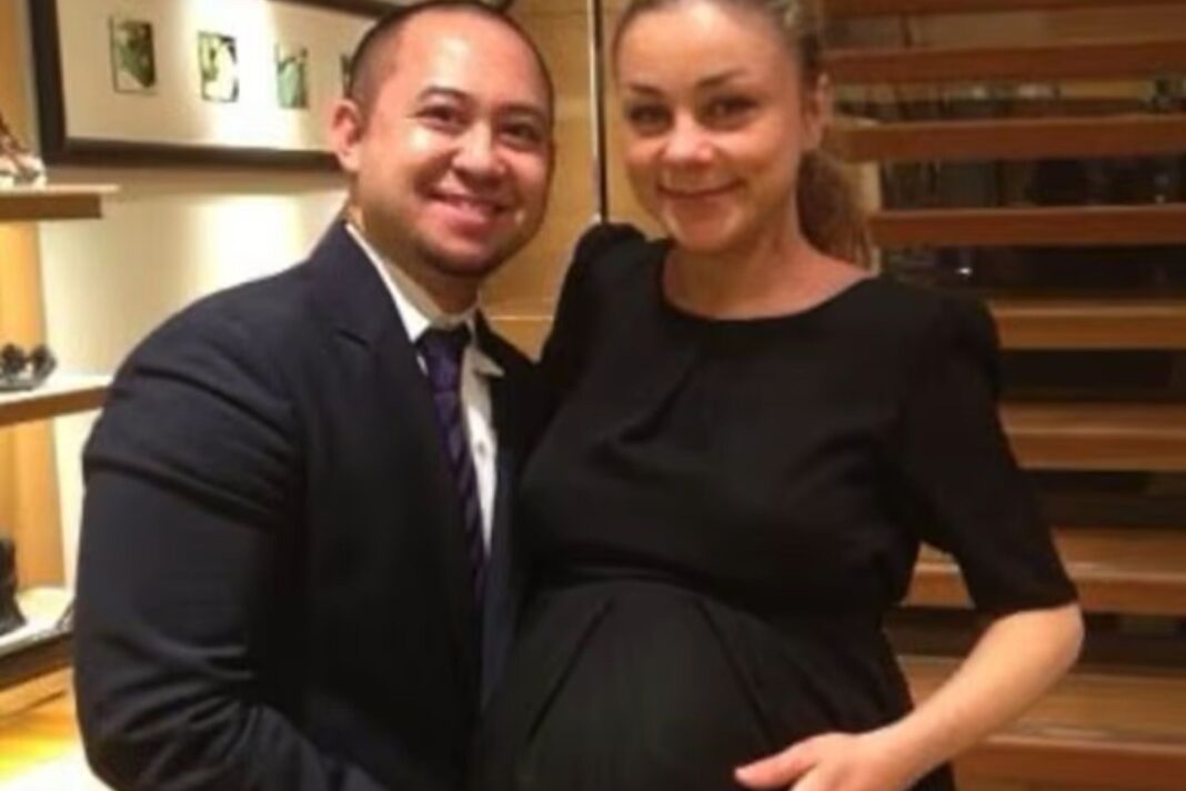 Diana Butnarciuc y su esposo Patrick Baja, veterano de la Infantería de Marina de EE.UU.