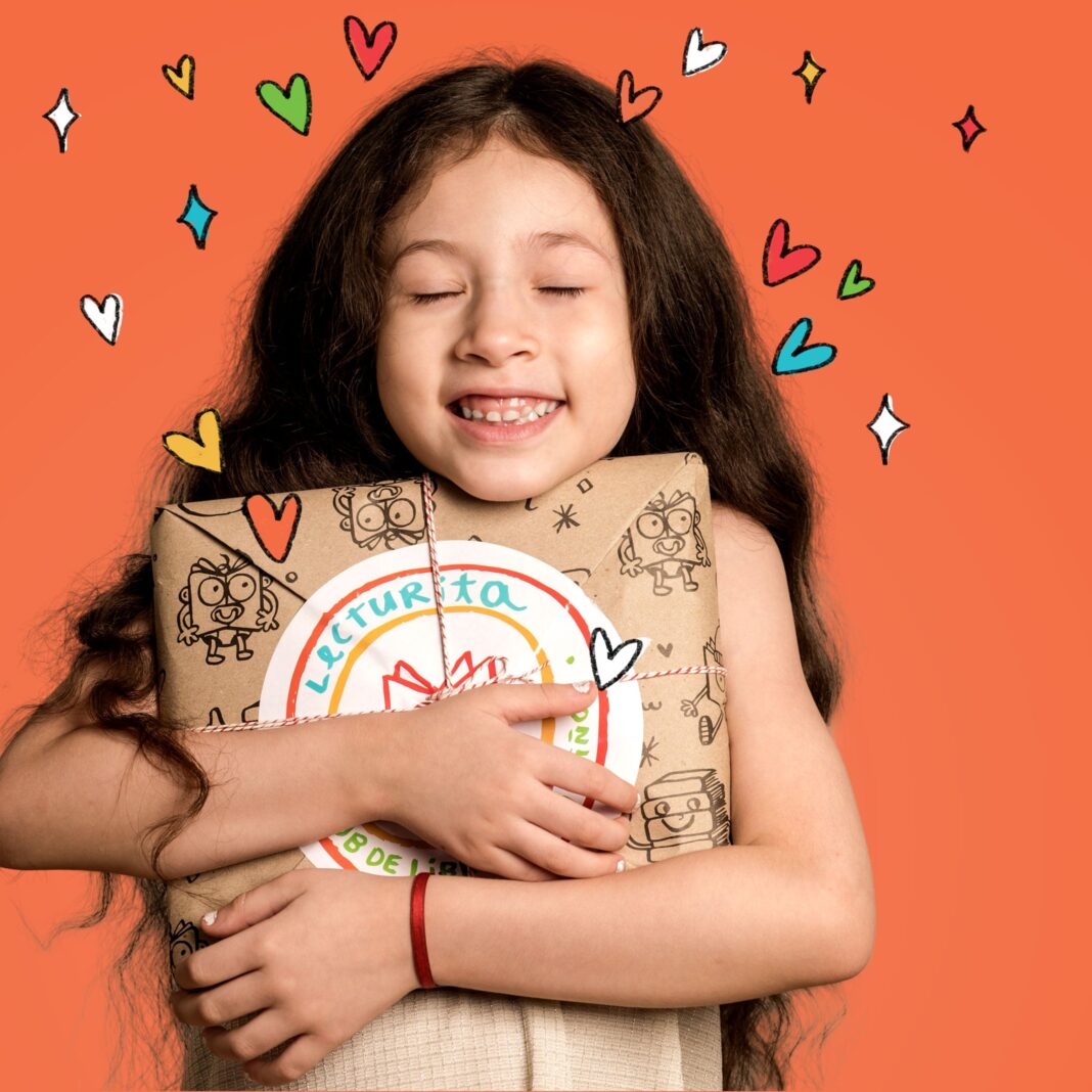 Logotipos de las editoriales Calibroscopio y Lecturita junto a ilustración de María Wernicke, representando a Argentina en Bolonia.