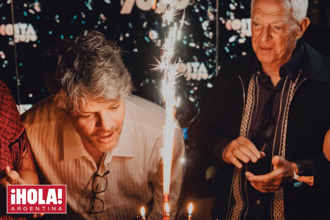 Eduardo Costantini en la celebración de su cumpleaños número 50 en Argentina.