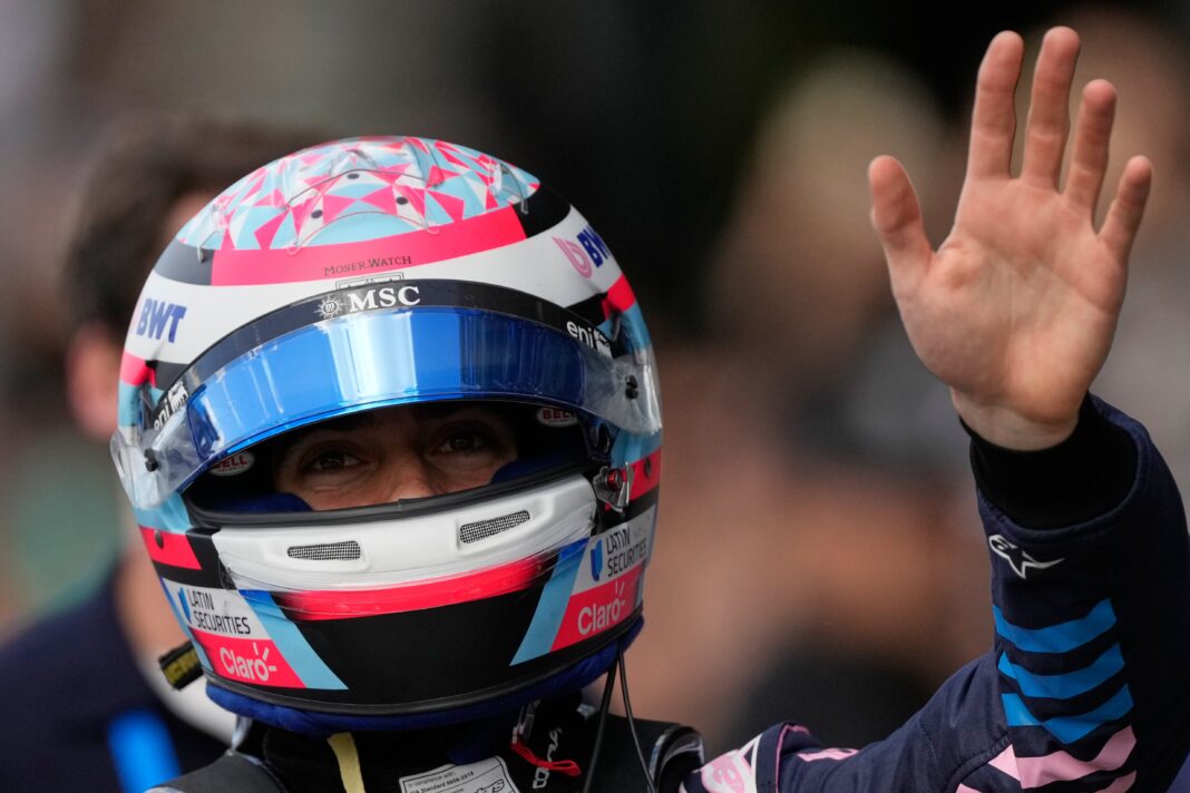 Franco Colapinto con el auto de Alpine en el GP de Miami 2026