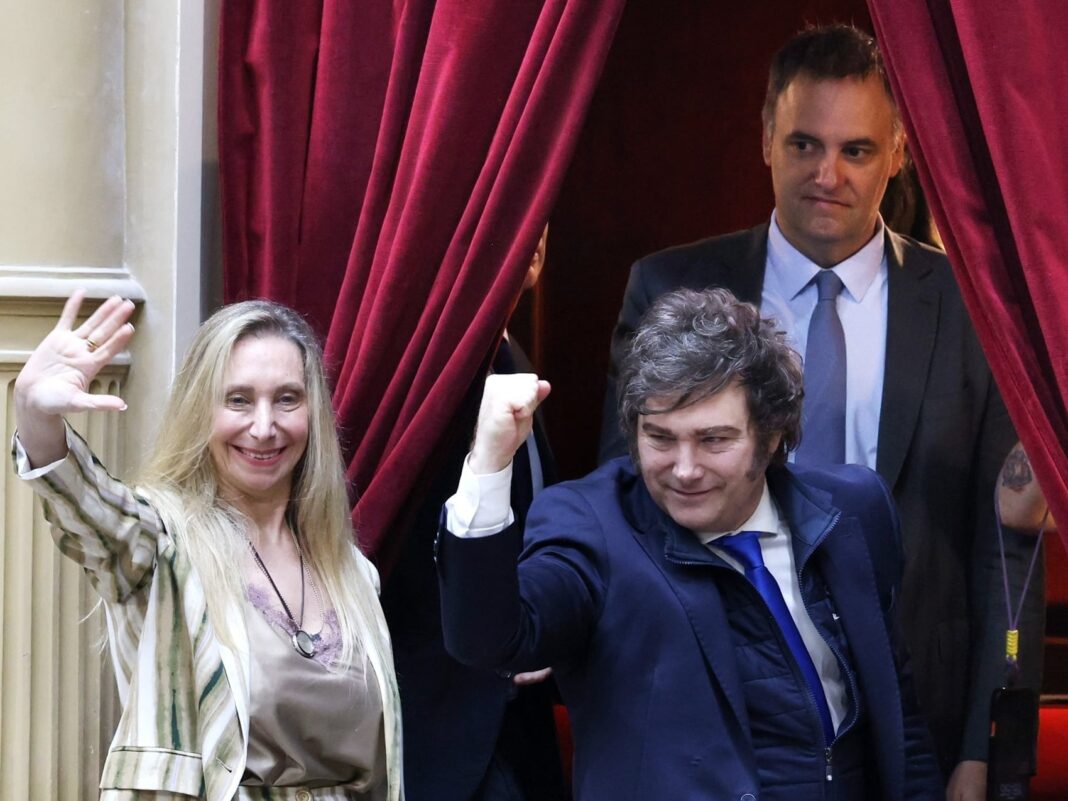 Gráfico de inflación y Congreso de la Nación Argentina