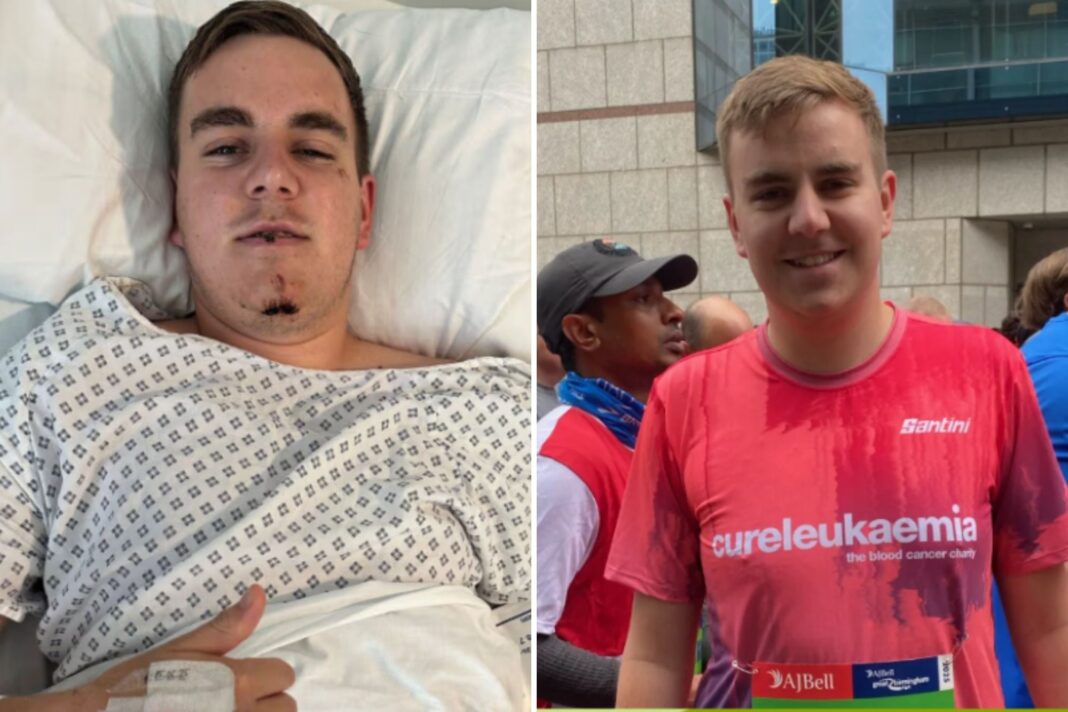 Joshua Breene, joven corredor, sonriendo después de recuperarse de una parada cardíaca.