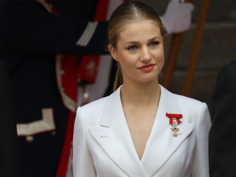 Princesa Leonor de Borbón durante un acto oficial