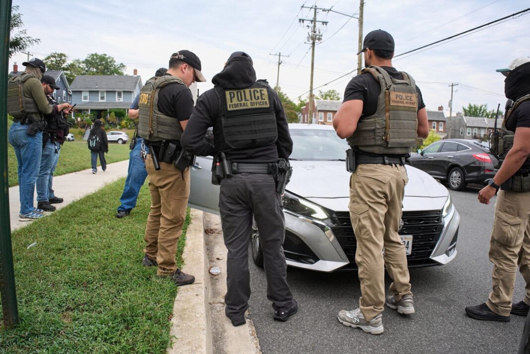 Mapa de Estados Unidos con las sedes del Mundial 2026 y referencias al programa 287(g)