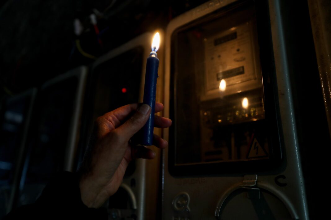 Corte de luz en un barrio de Buenos Aires