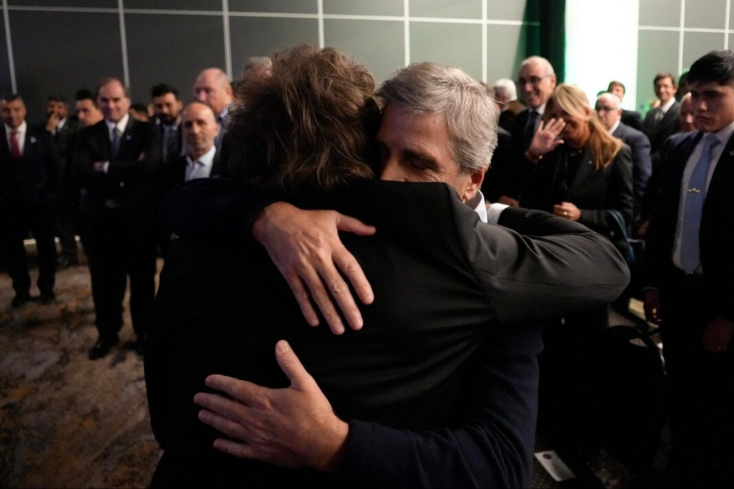 Presidente Javier Milei en la Bolsa de Cereales de Buenos Aires