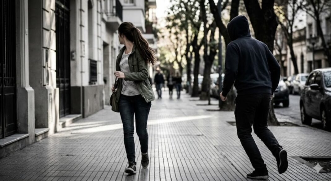 Calle en el barrio de Belgrano, Buenos Aires