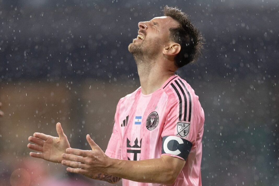 Lionel Messi lesionado durante partido de Inter Miami previo al Mundial 2026