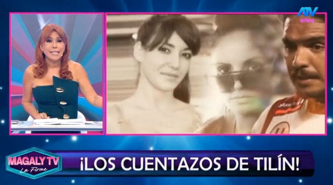 Magaly Medina y Tilsa Lozano en set de televisión