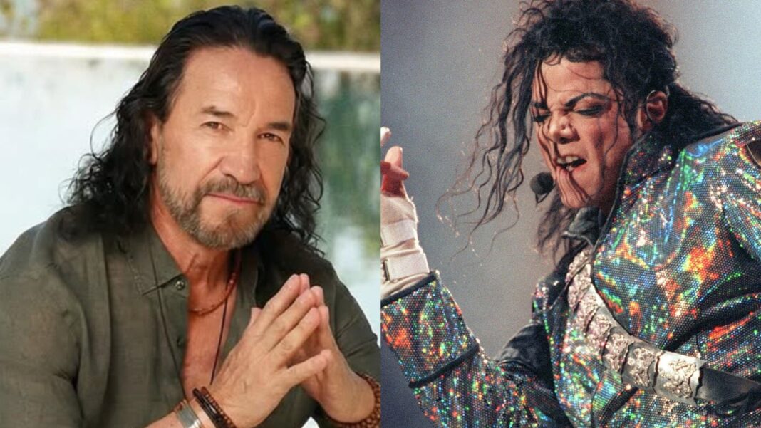 Marco Antonio Solís posa imitando a Michael Jackson en una fotografía publicada en redes sociales