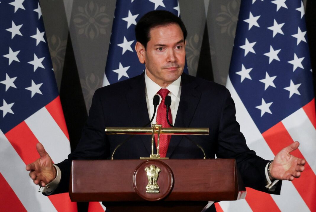 Marco Rubio en conferencia de prensa