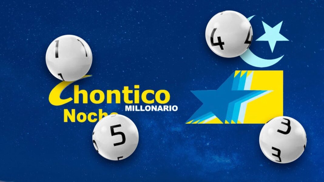 Boleto de la lotería Chontico Noche con el número ganador 5 5 6 1