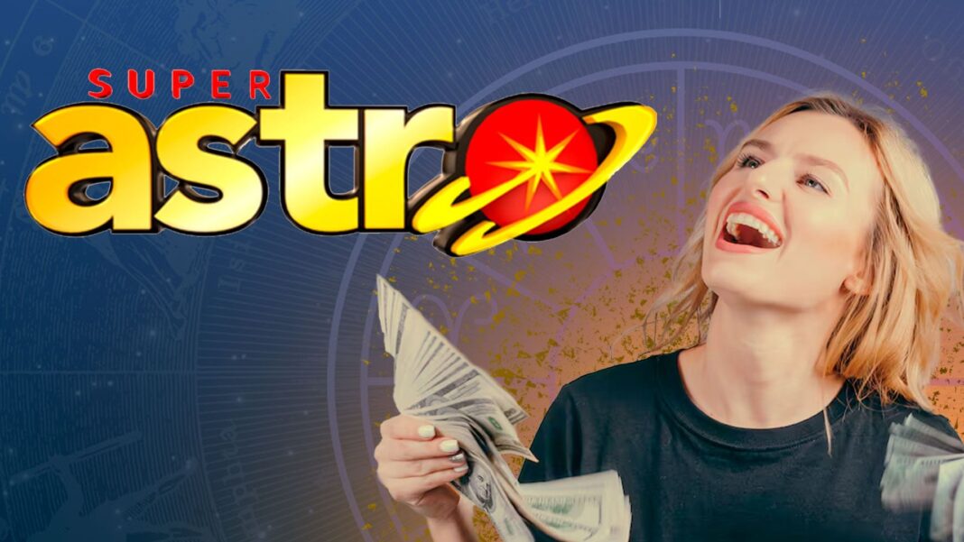 Boleto de Super Astro Luna con el número 0632 y signo Sagitario