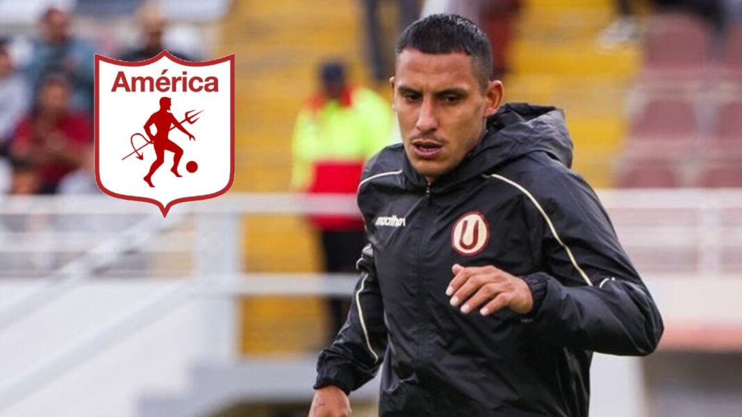 Alex Valera durante un partido con Universitario de Deportes