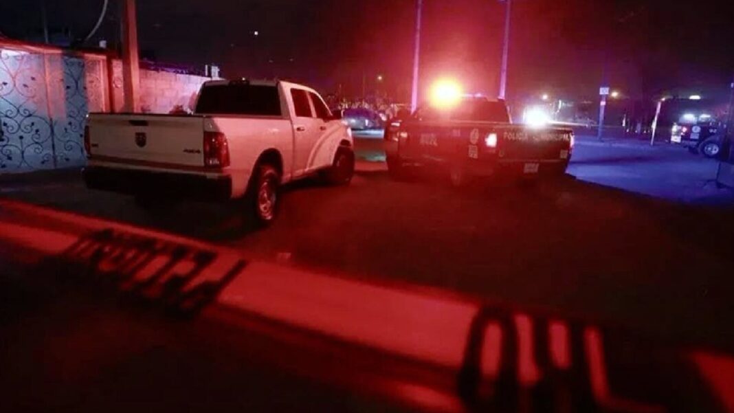 Escena del crimen en Loma Blanca, Ciudad Juárez, tras ataque armado