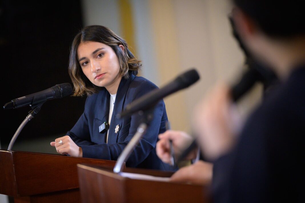 Laura Sarabia en declaración oficial sobre jornada electoral