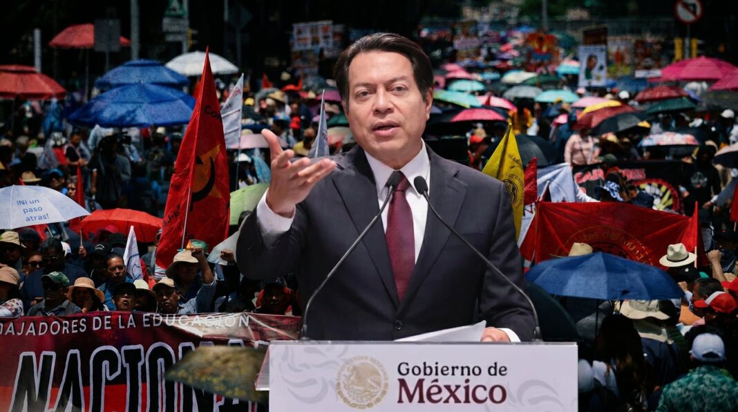 Docentes de la CNTE en plantón en la Ciudad de México