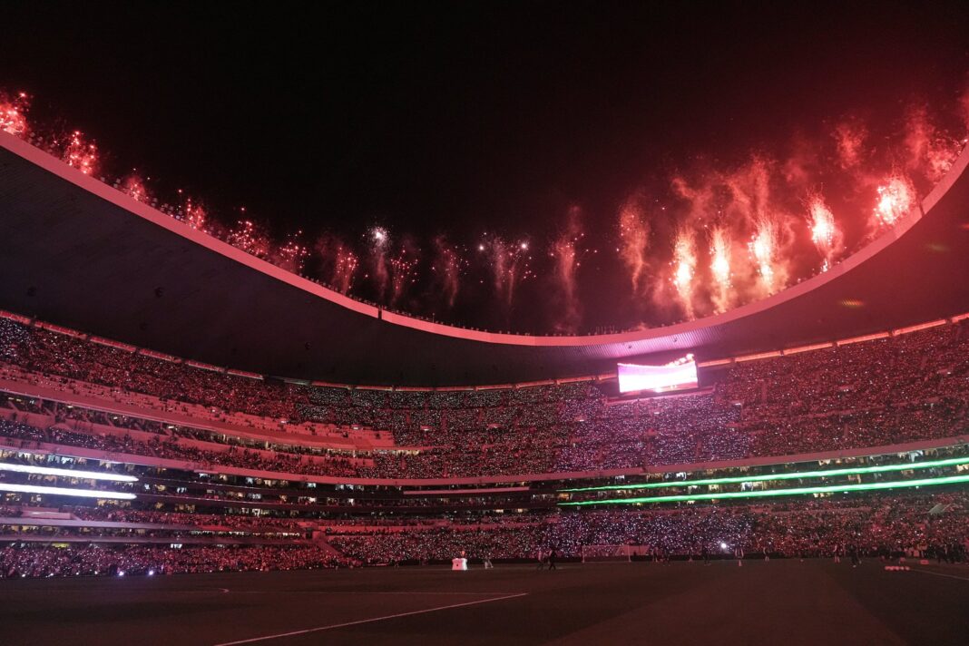 Estadio Ciudad de México durante un partido de fútbol