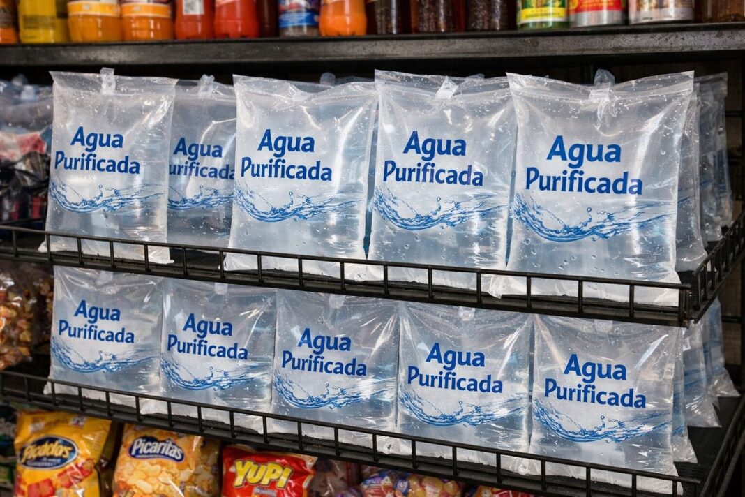 Botella de agua marca Refresk con alerta sanitaria del Invima