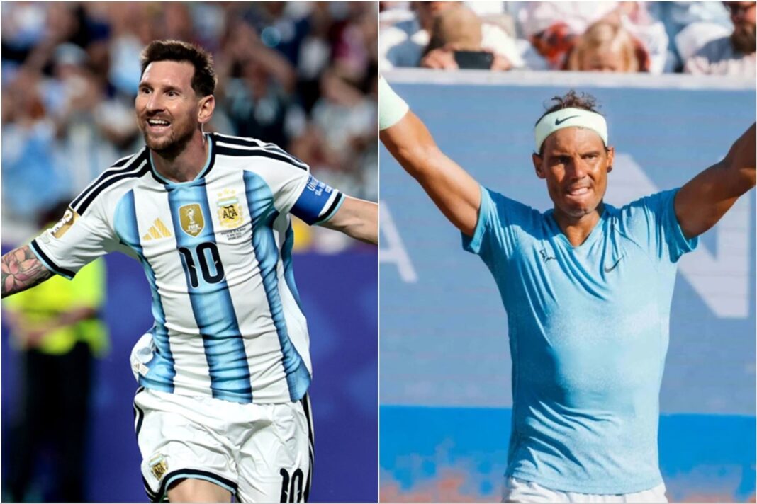 Lionel Messi con la camiseta de la selección argentina tras el partido contra Argelia