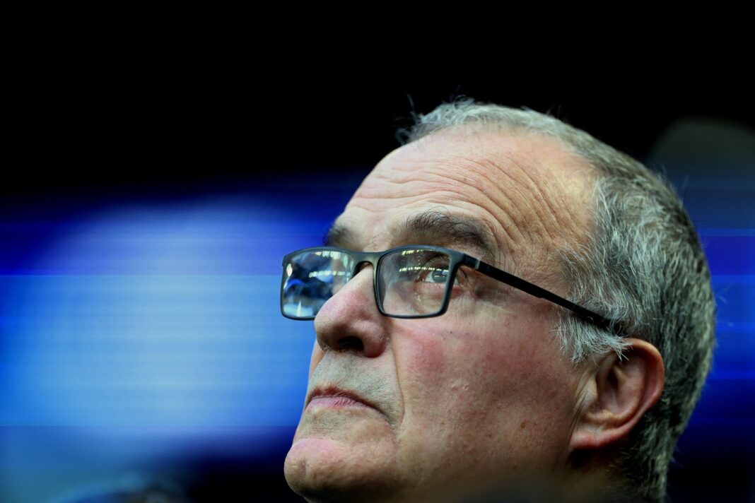 Marcelo Bielsa durante el partido Uruguay vs Cabo Verde Mundial 2026
