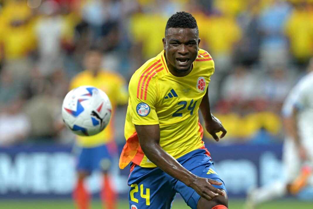 Jhon Córdoba entrenando con la Selección Colombia