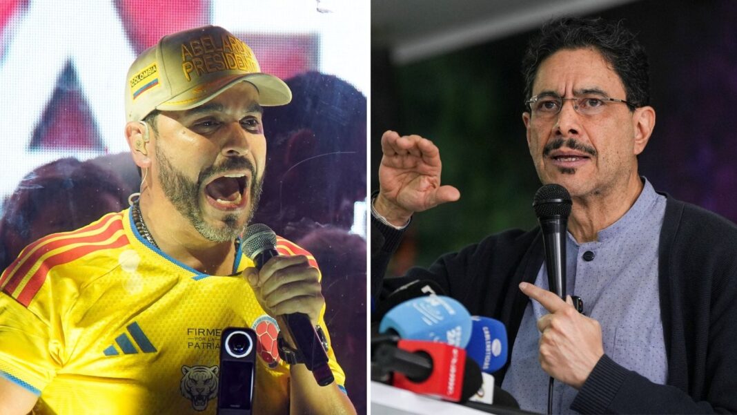 Candidatos presidenciales Iván Cepeda y Abelardo de la Espriella
