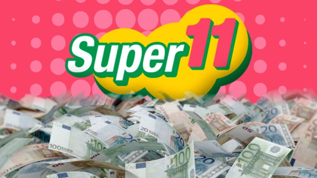 Boleto de Super Once con la combinación ganadora del Sorteo 1 del 29 de junio