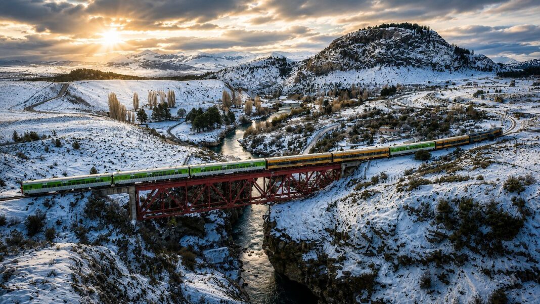 Tren Patagónico en la estepa rionegrina