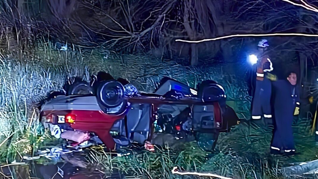 Ruta Nacional 9 a la altura de Baradero, zona del accidente