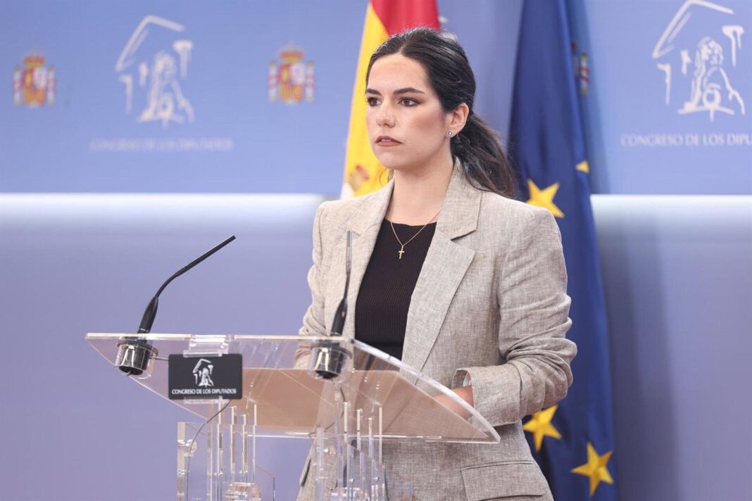 Pepa Millán, portavoz de Vox, en el Congreso de los Diputados