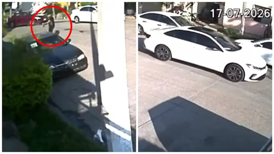 Fachada de domicilio atacado a balazos en Culiacán, con daños visibles