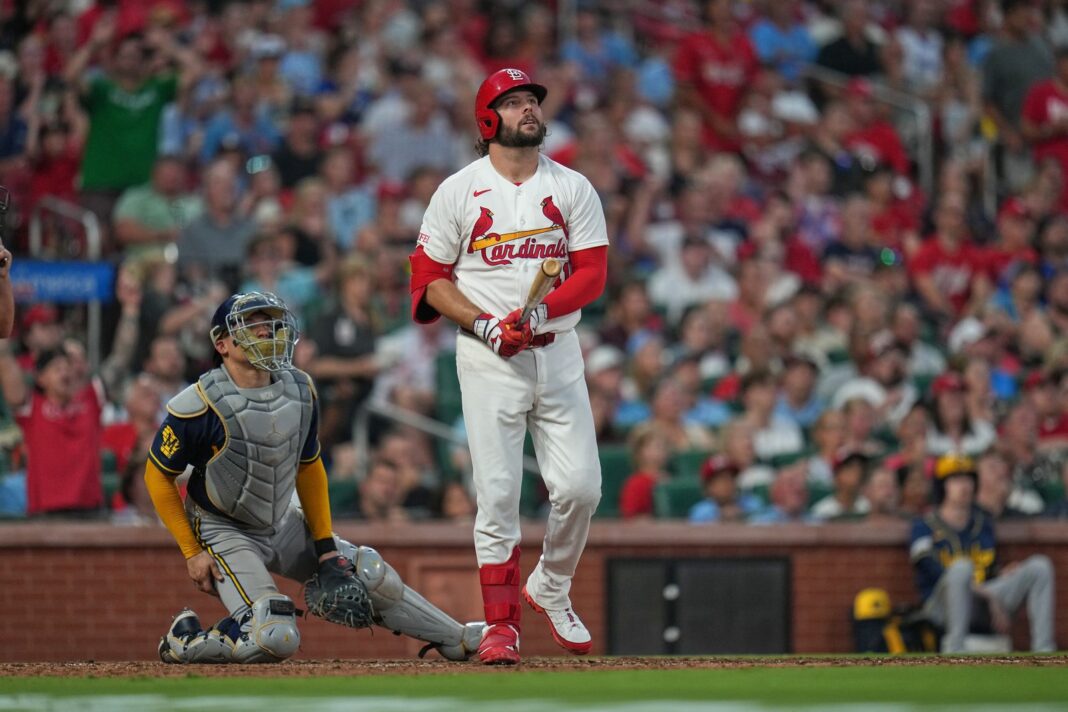 Partido de béisbol entre Cardenales de San Luis y Cerveceros de Milwaukee