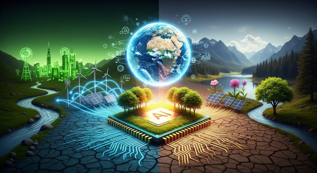 Paneles solares y aerogeneradores en un paisaje español