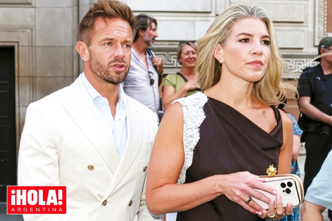 Rob Dixon y Natasha Archer en un evento social