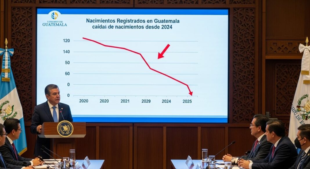 Gráfico de nacimientos en Guatemala 2024