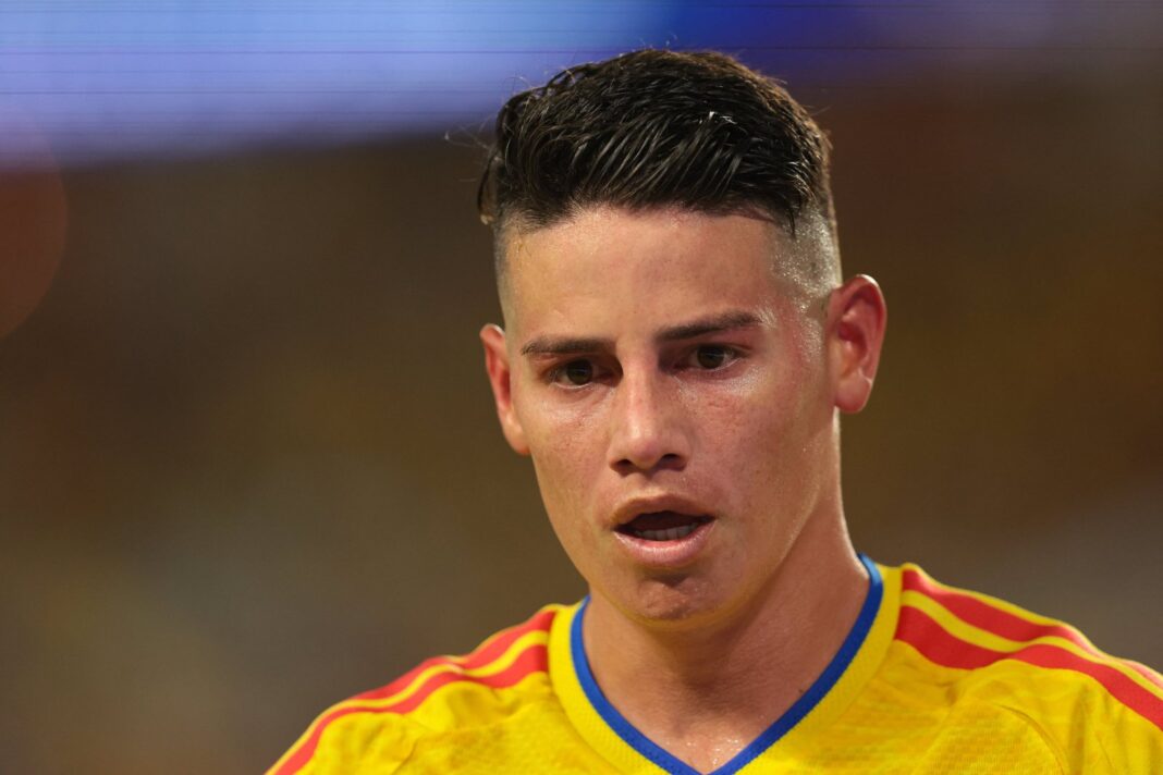 James Rodríguez durante el partido Colombia vs Ghana en el Mundial 2026