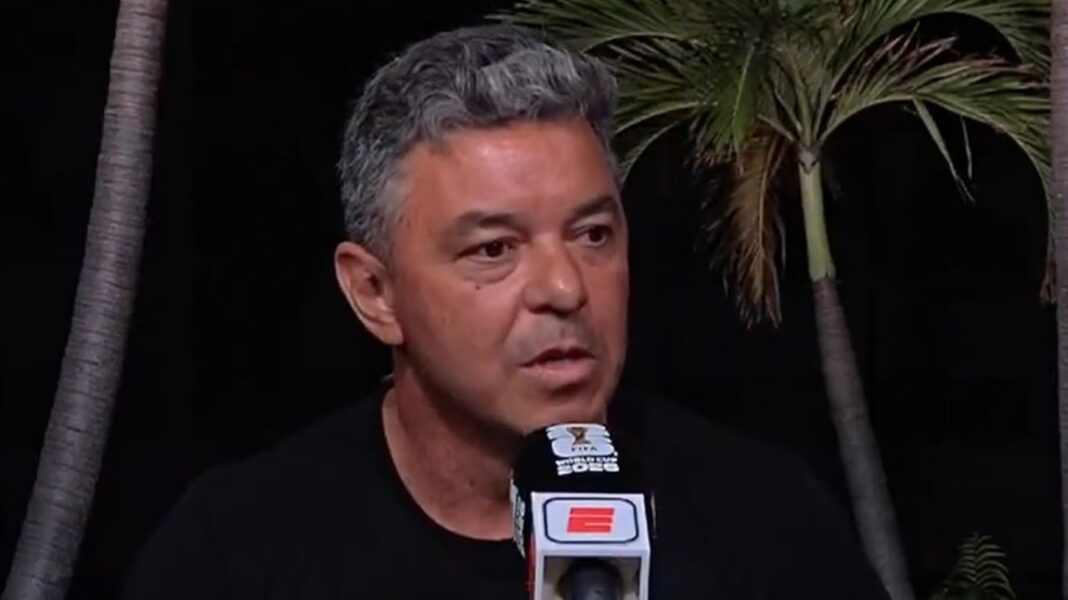 Marcelo Gallardo durante la entrevista con ESPN