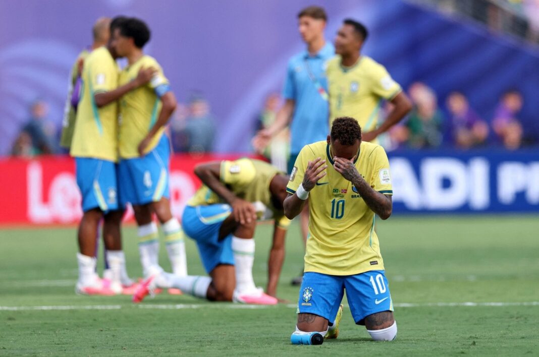 Neymar durante la derrota de Brasil ante Noruega en el Mundial 2026