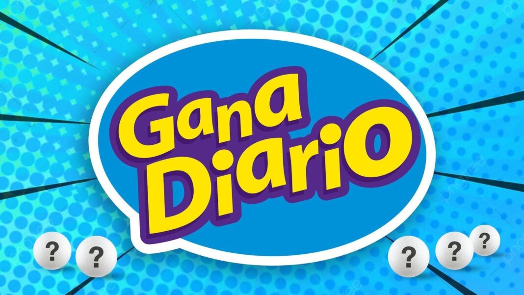 Boleto de lotería Gana Diario con números ganadores