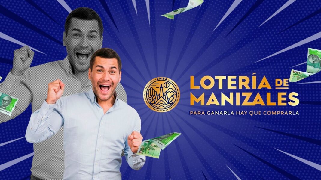 Boleto de la Lotería de Manizales con el número 3926 y serie 182