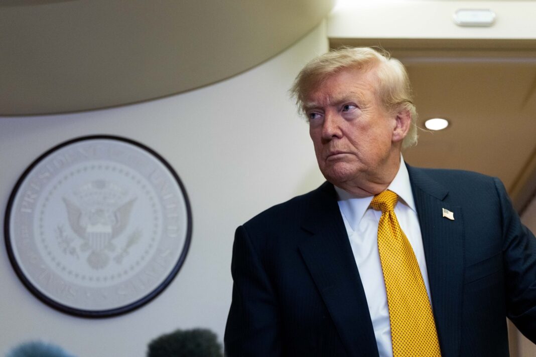 Donald Trump en un evento oficial