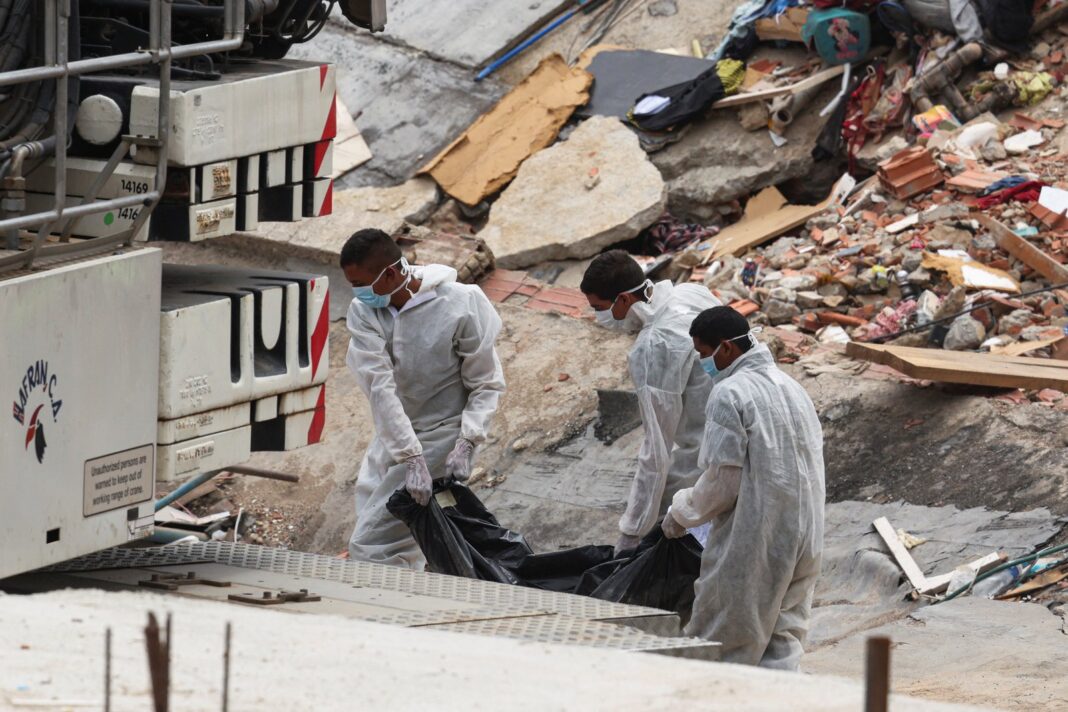 Edificios colapsados en La Guaira tras el terremoto de junio de 2026 en Venezuela