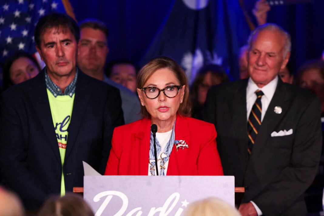 Darline Graham en un evento de campaña