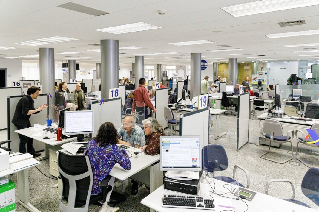Gráfico con estadísticas de demanda laboral en Argentina