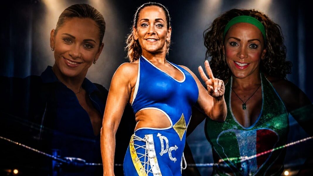 Diana La Cazadora en el ring de lucha libre