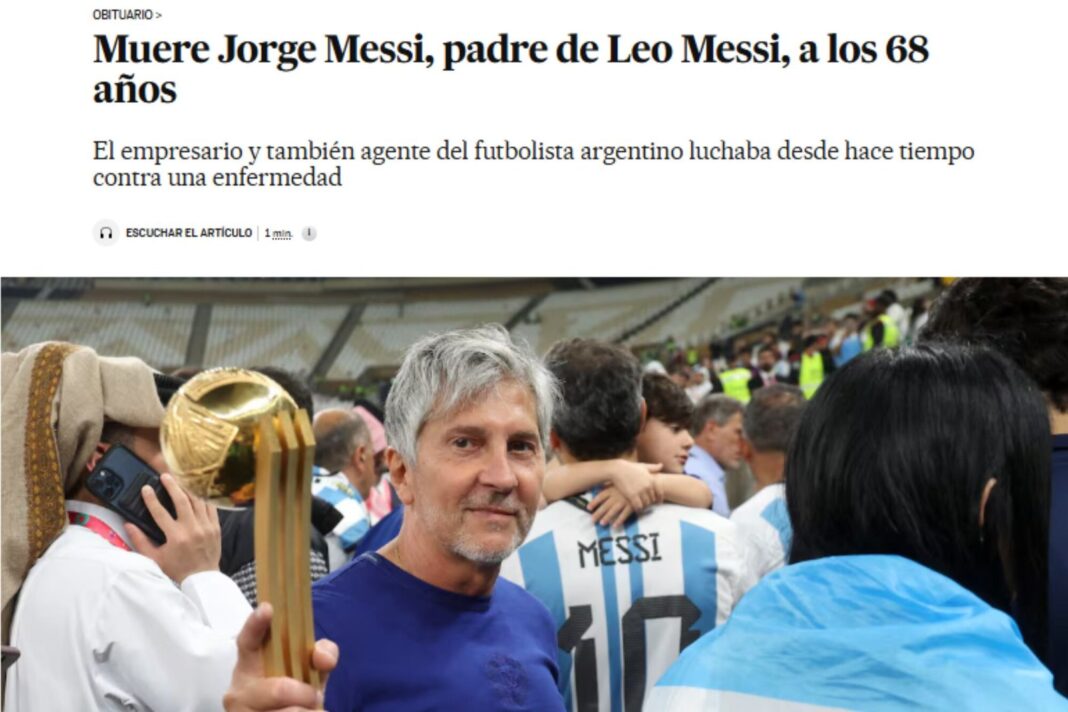 Jorge Messi, padre de Lionel Messi